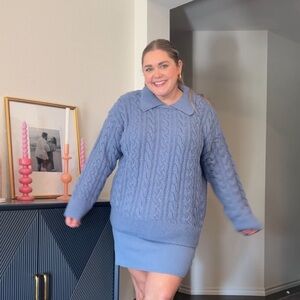 Free People sweater skirt set